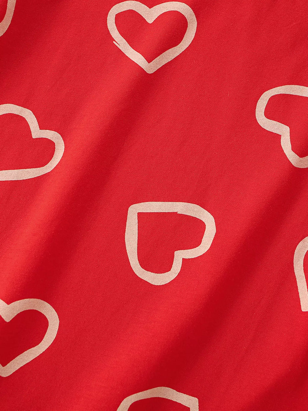 Children's Heart Print Cotton T-Shirt