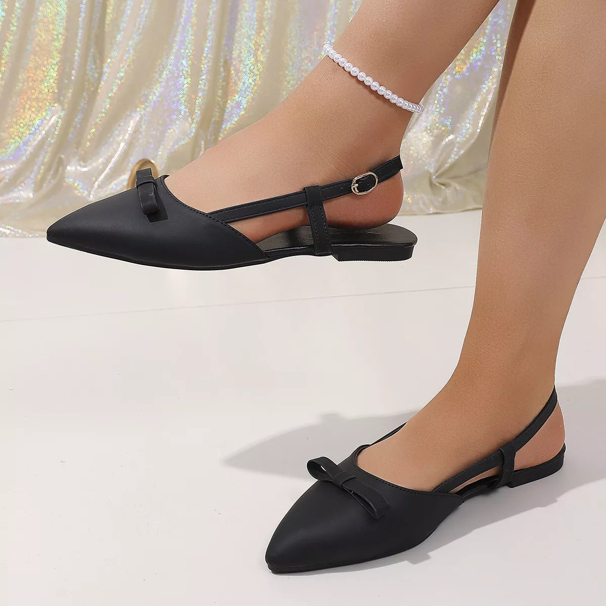 Point Toe Slingback Sandals