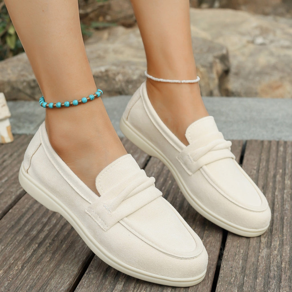 Round Toe Slip-Ons