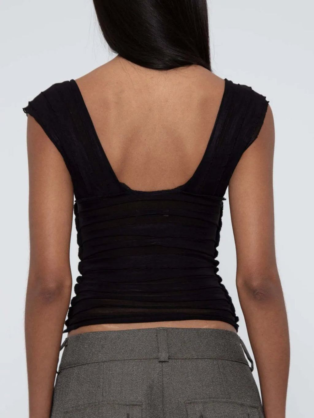 Ruched Solid Tank