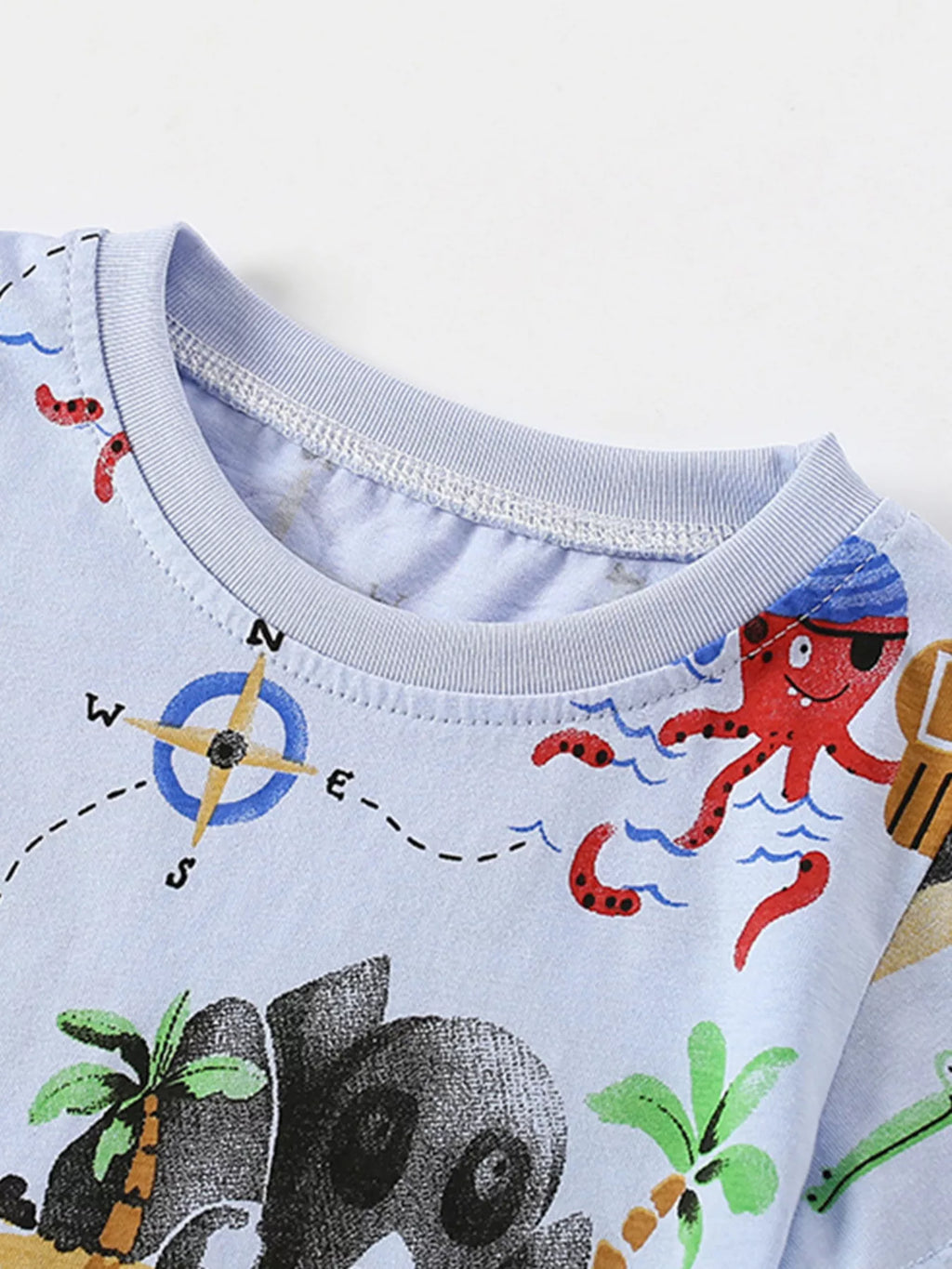 Children's Pirate Adventure Print Short Sleeve T-Shirt