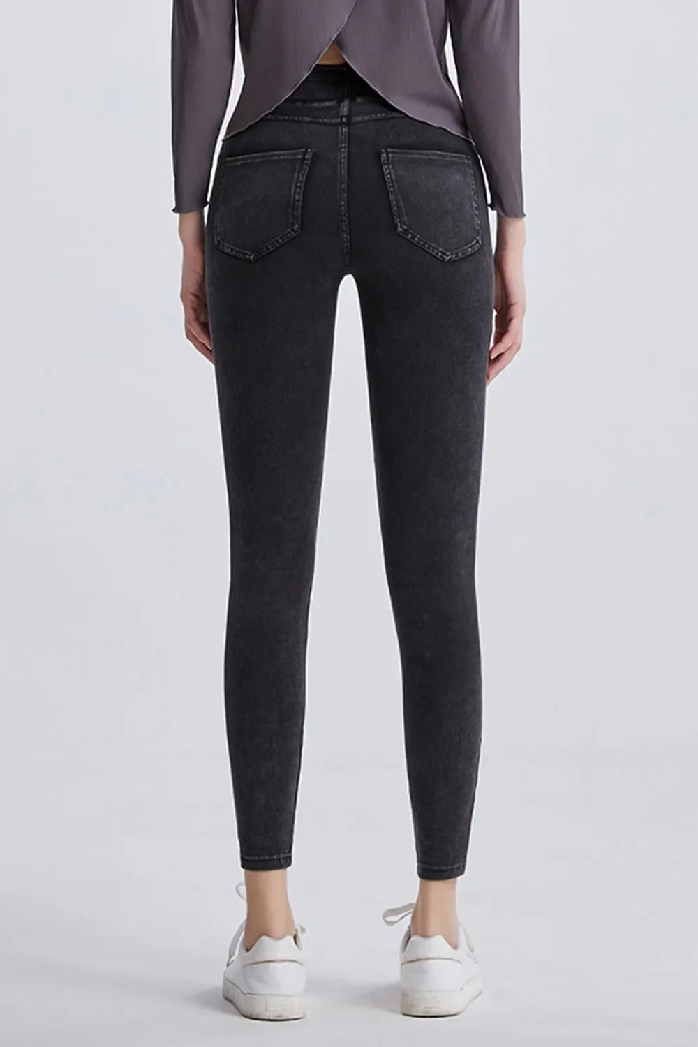 High Waist Cropped Jeans