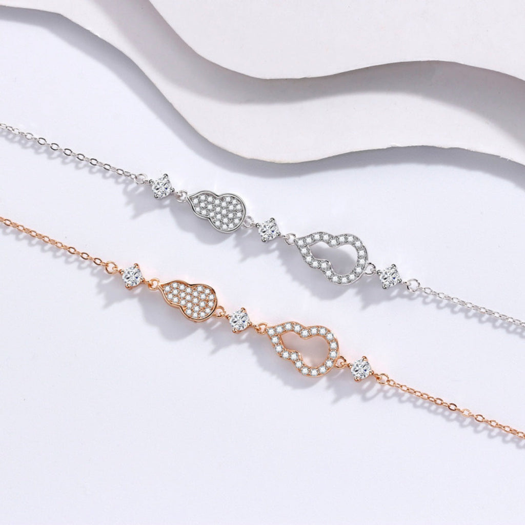 Zircon Gourd Adjustable Bracelet