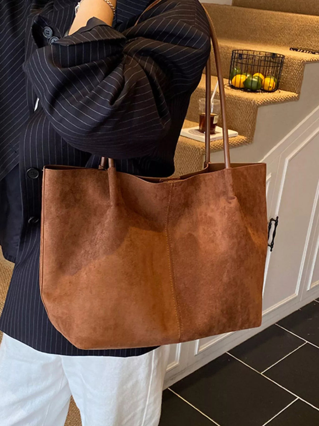 Solid Color Tote Bag