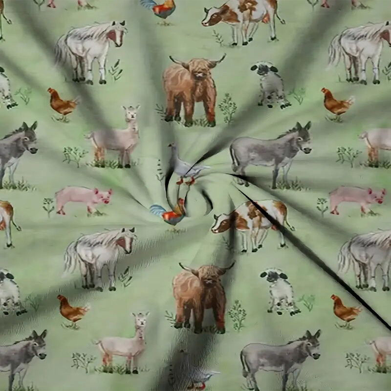 Round Neck All-Over Animal Print Short Sleeve Tee