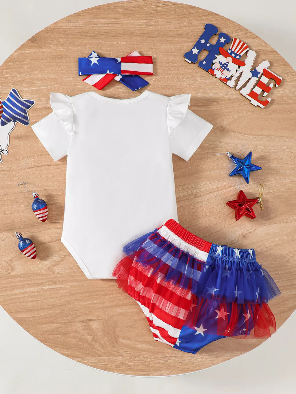 Children's 4th of July US Flag 3 Piece Set