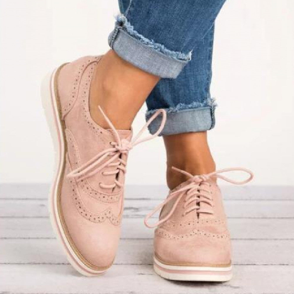 Women’s Retro British-Style Casual Shoes – Chic Everyday Sneakers