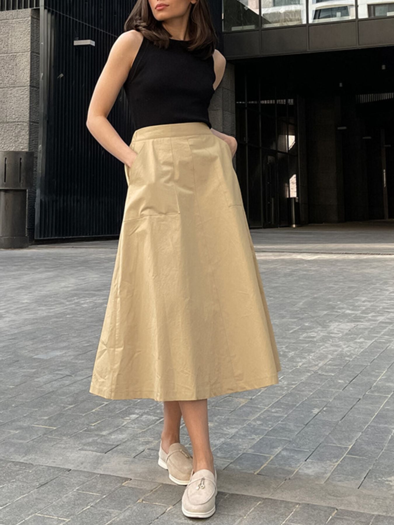 A-Line Pocket Skirt