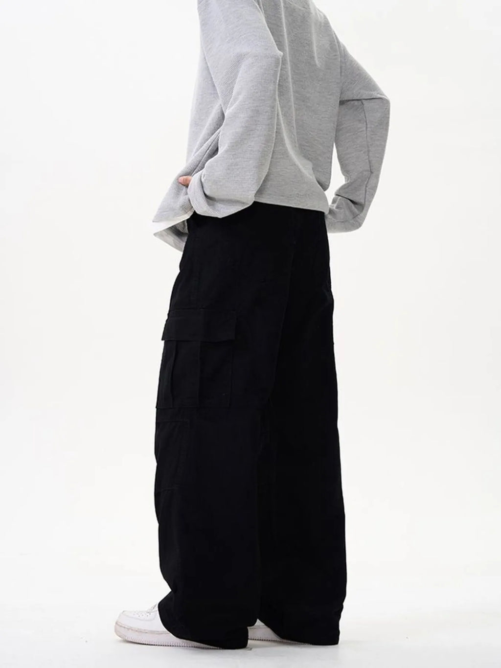 Men's Wide Leg Cargo Pants
