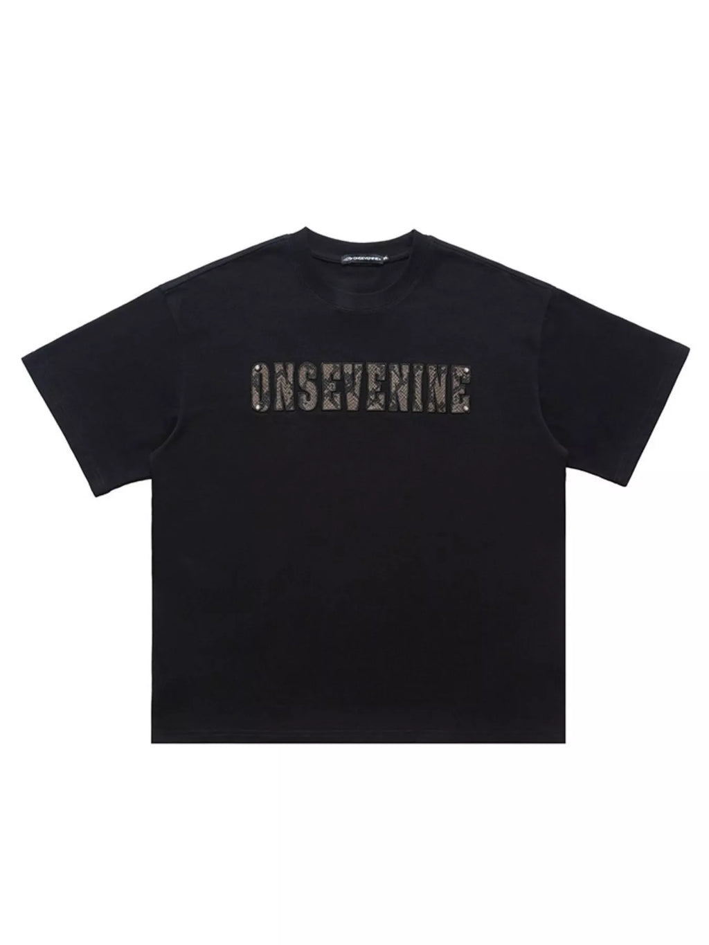 Men's Letter Round Neck Oversized T-Shirt