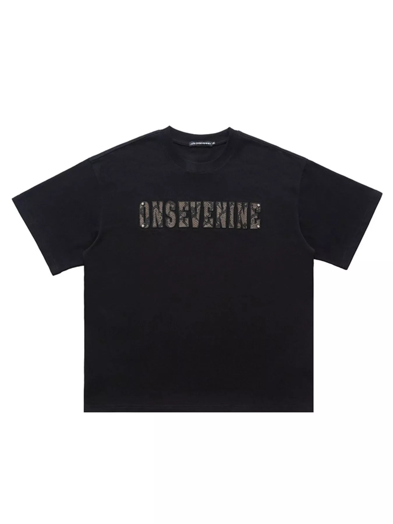 Men's Letter Round Neck Oversized T-Shirt