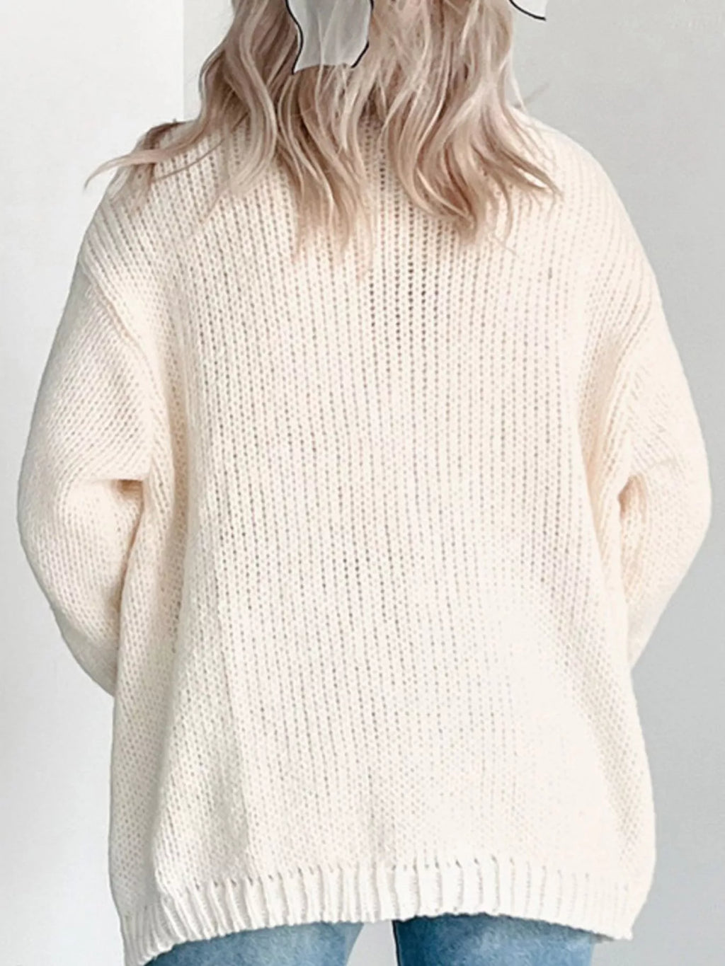 Embroidered Button Up Cardigan