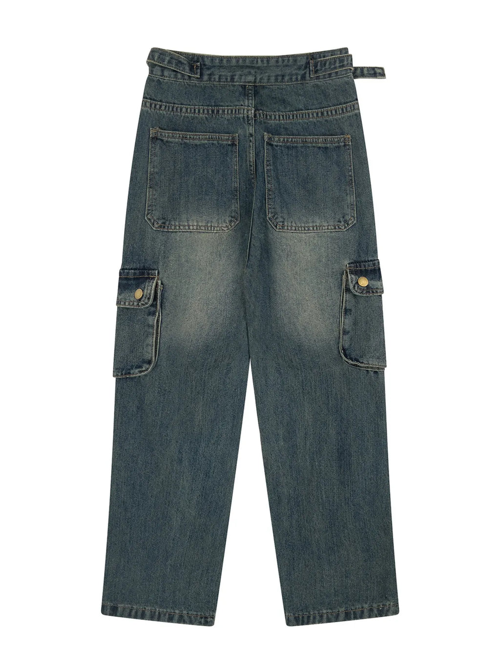 Men's Wide Leg Cargo Jeans