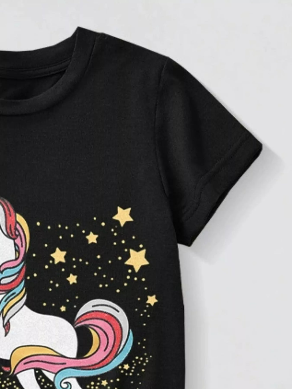 Children's Unicorn Graphic Short Sleeve T-Shirt