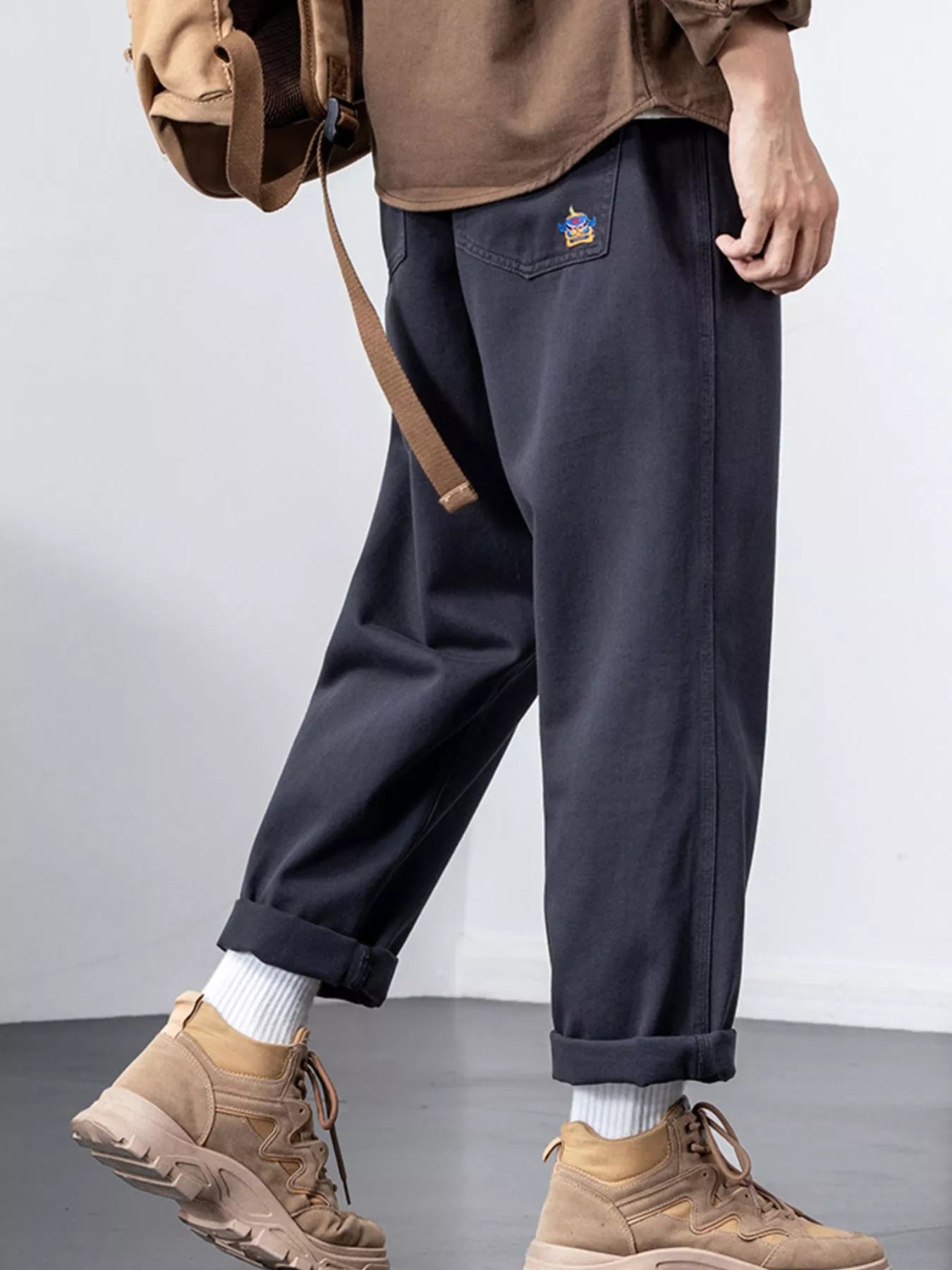 Men's Plus Size Wide Leg Pants