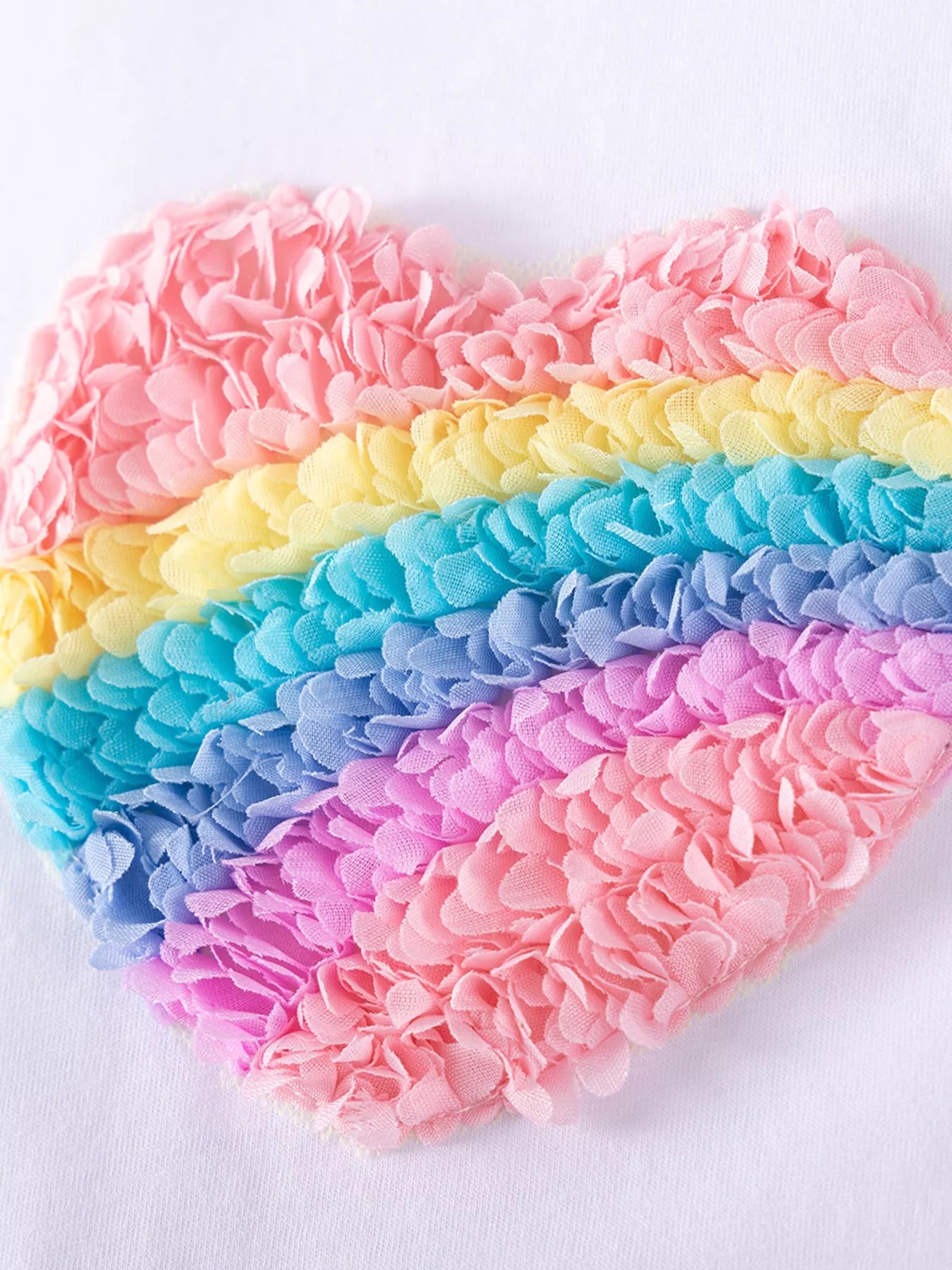 Children's Rainbow Heart Tulle Dress
