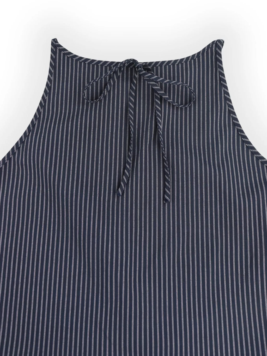 Striped Sleeveless Top and Wide-Leg Pants Set