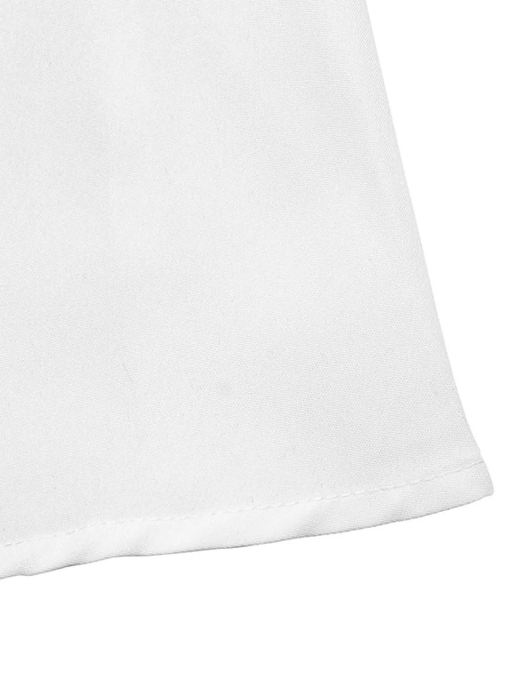 Contrast Bow Sleeveless Shirt Dress