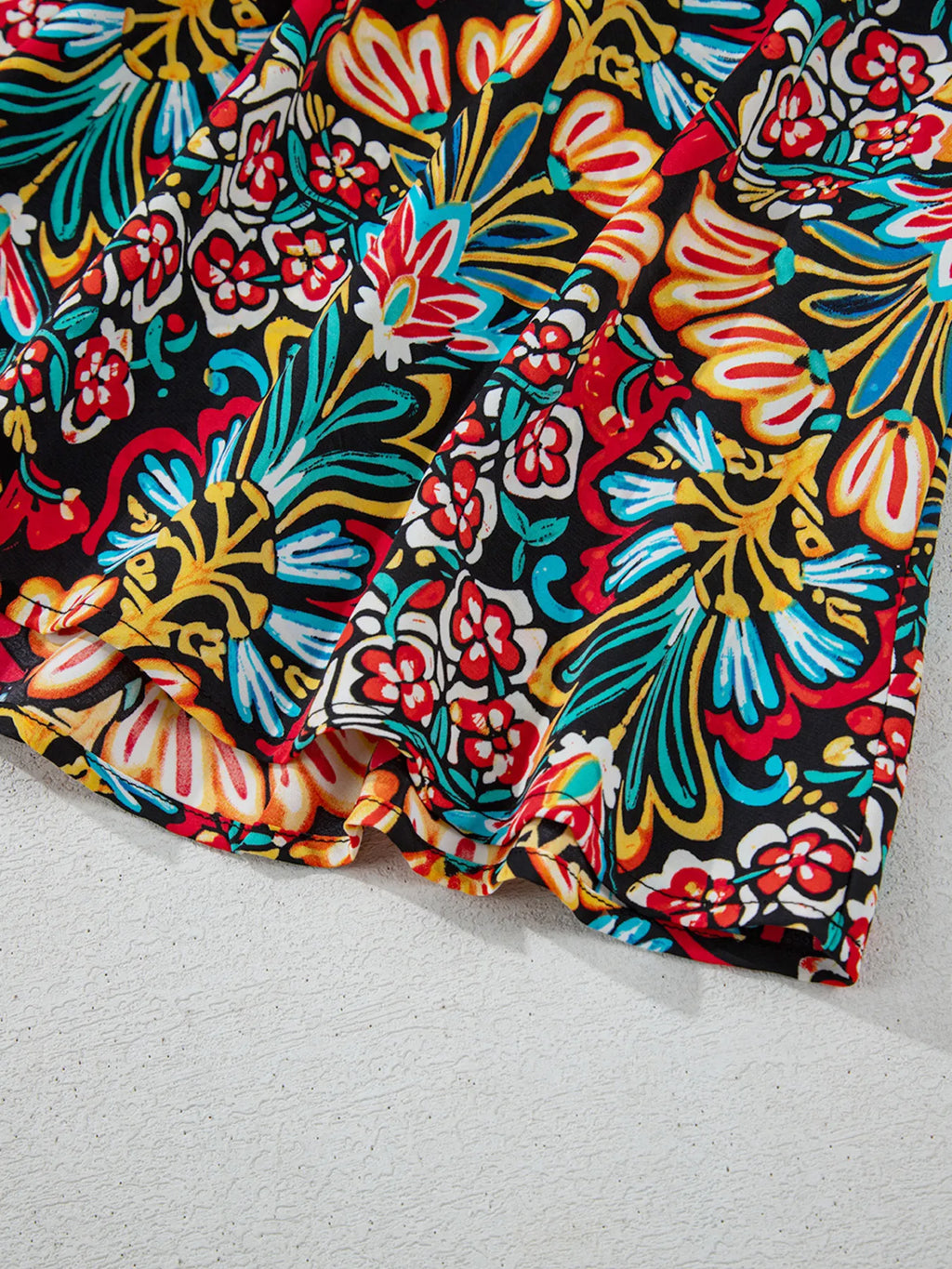 Floral Print Thin Straps High Waist Maxi Dress