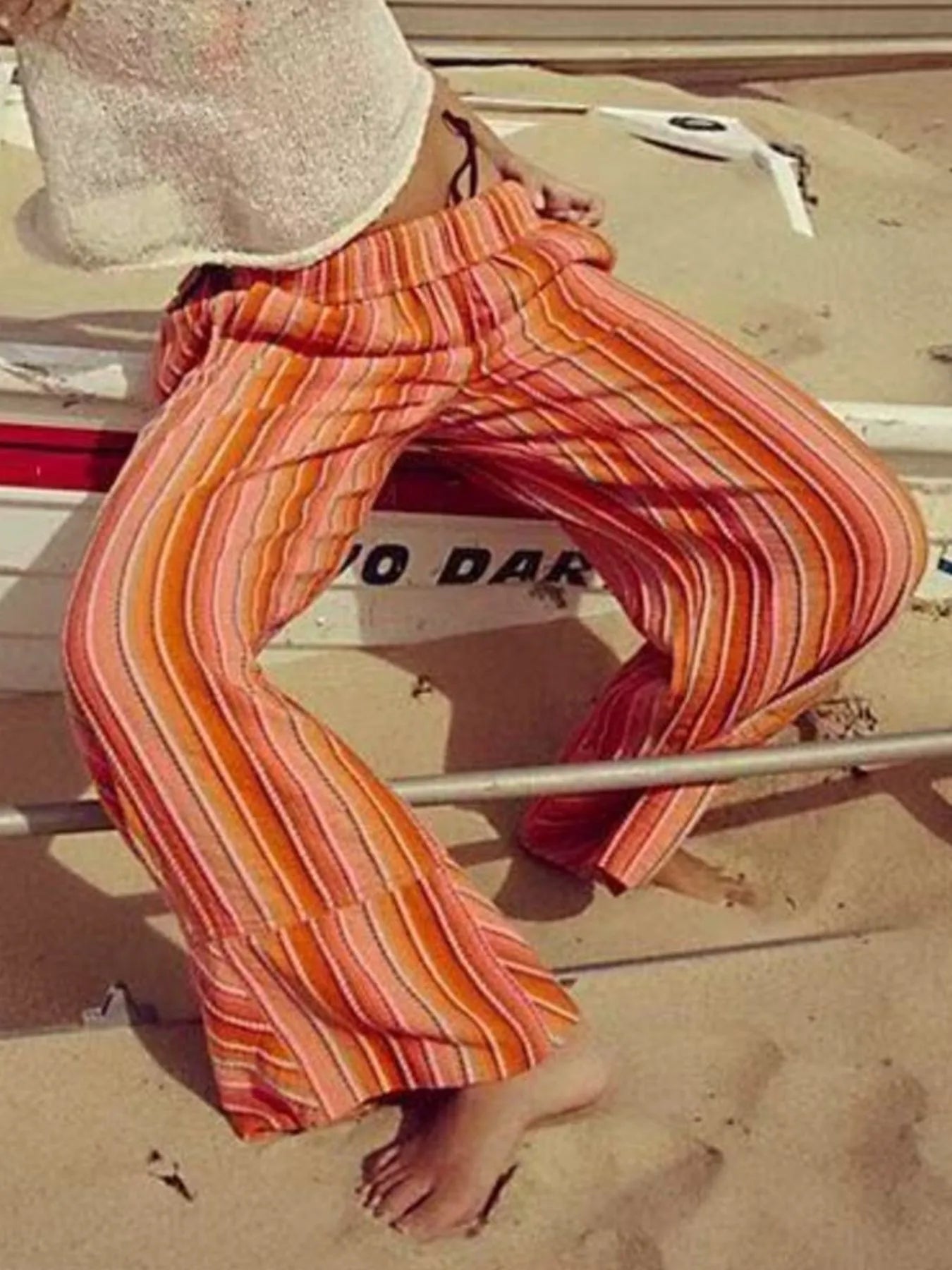 Striped Wide Leg Pants