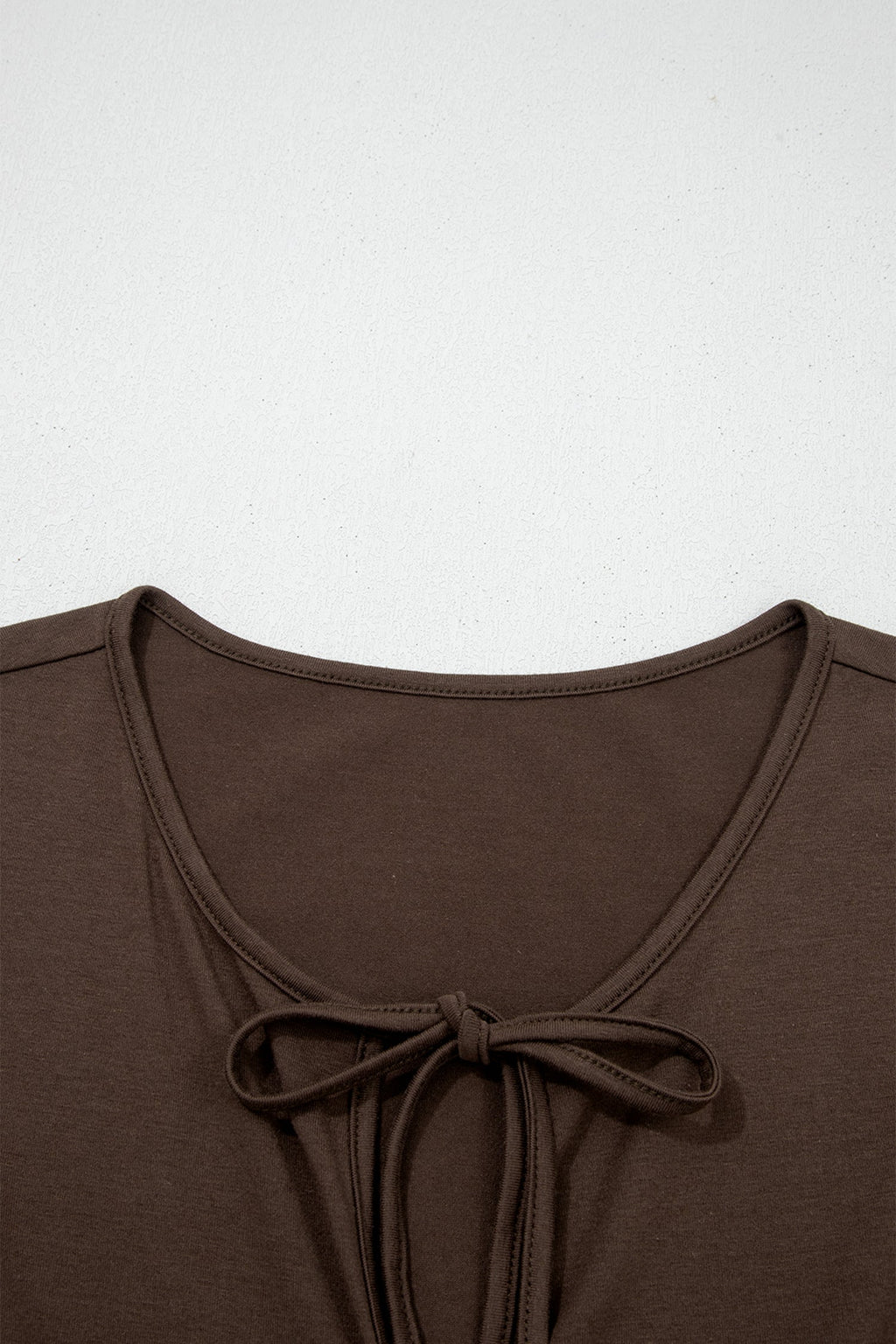 Plus Size Solid Bow-Tie Peplum Tank Top