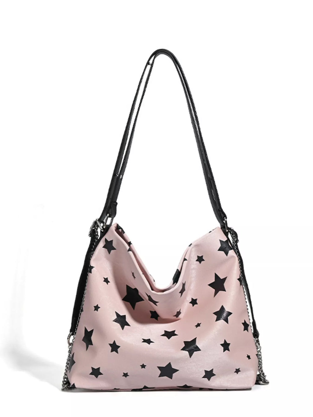 Star Print Chain Shoulder Bag