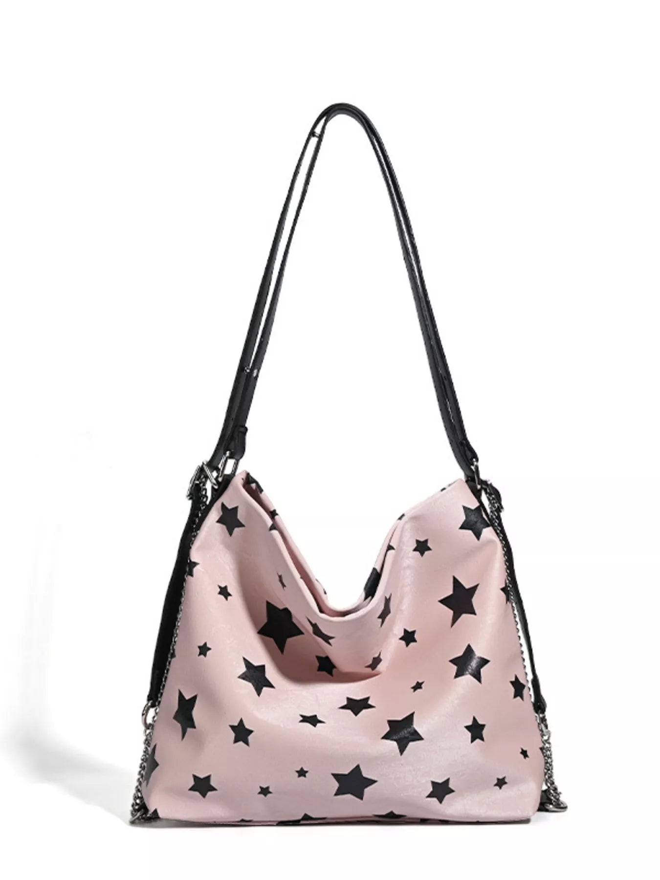 Star Print Chain Shoulder Bag
