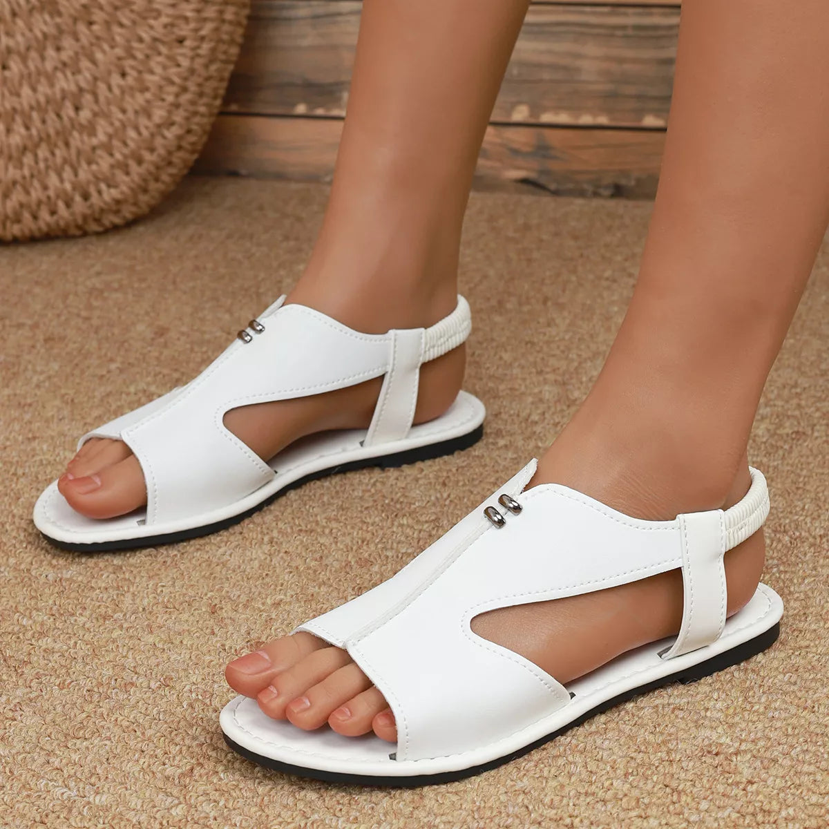 Open Toe Flats Sandals