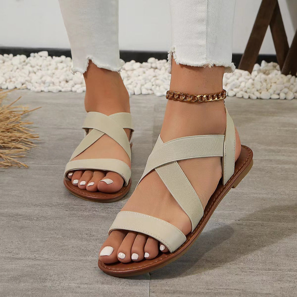 Open Toe Crisscross Sandals