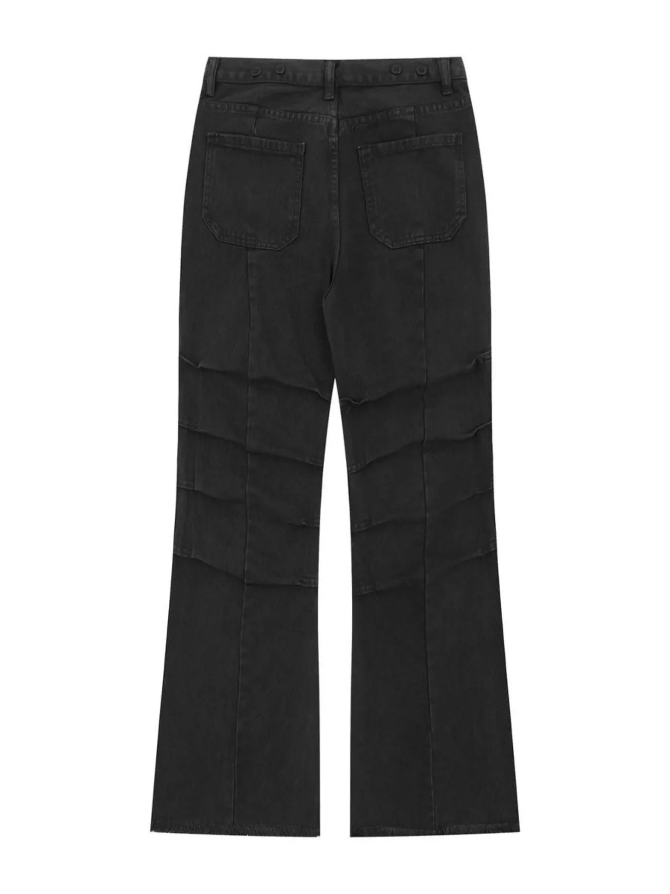 Men's High-Waist Paneled Flare Jeans