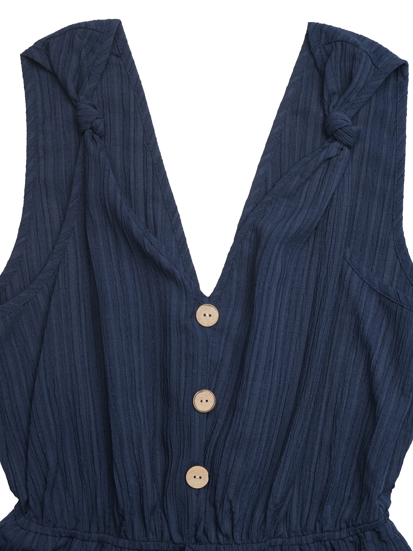 Casual Sleeveless V-Neck Romper