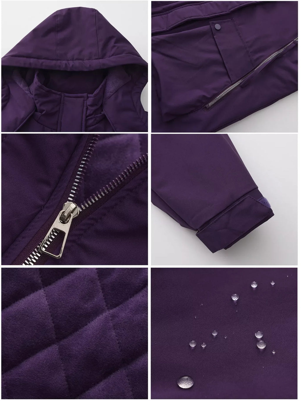 Full Size Zip Up Hooded Parka Outerwear Plus Size