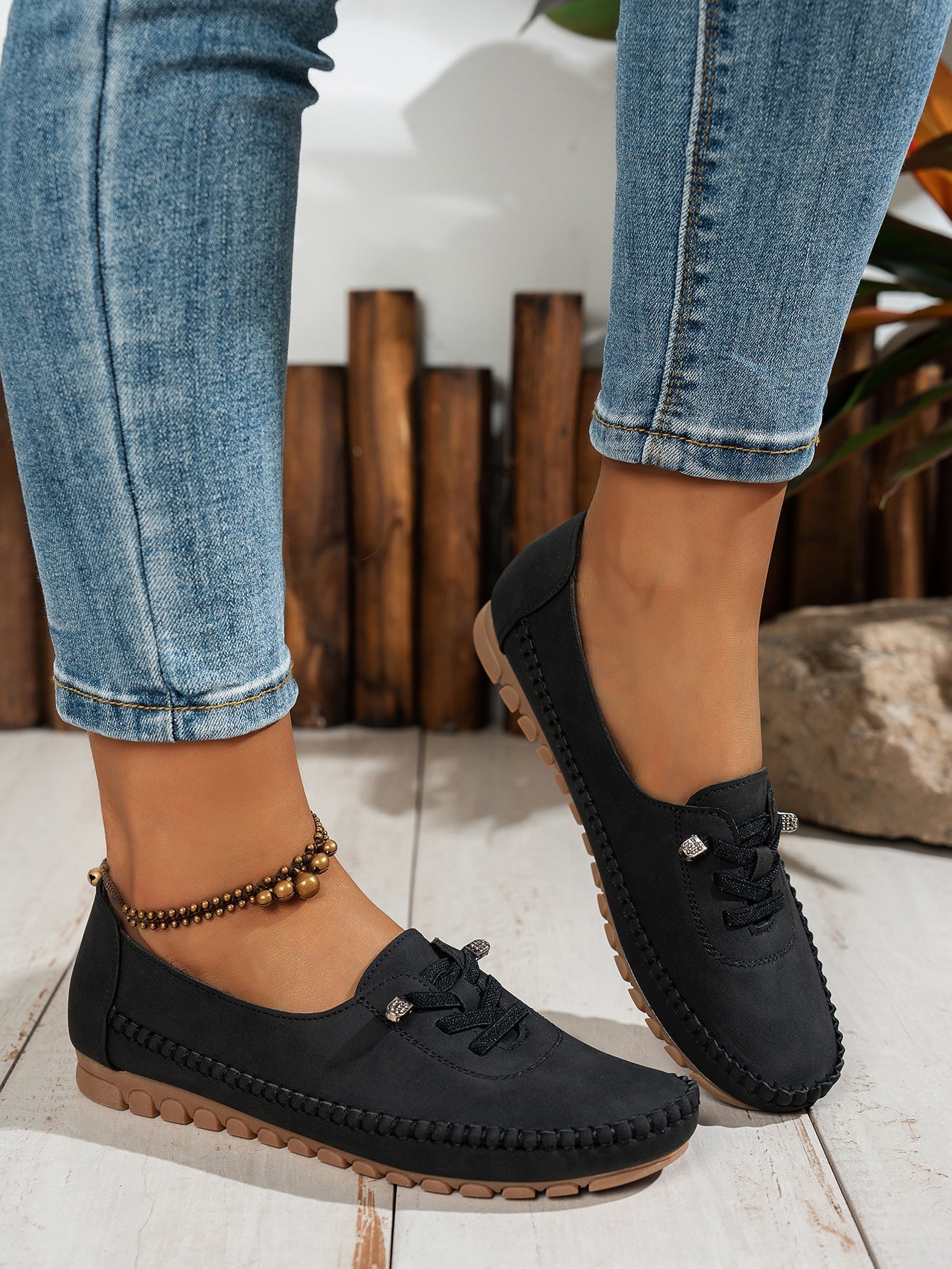 Women’s Comfortable PU Flat Shoes | Soft All-Matching Casual Flats