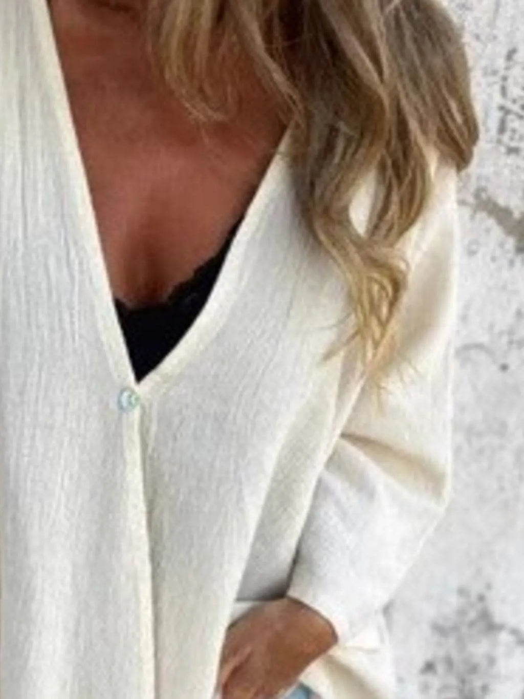 Full Size Oversized Button-Up Cardigan Plus Size