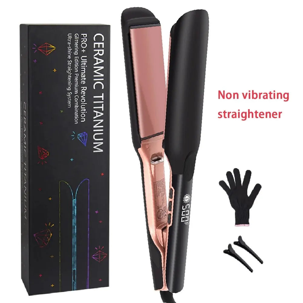 500F Hair Straightener High Temperature Flat Irons Wide Plate Plasma