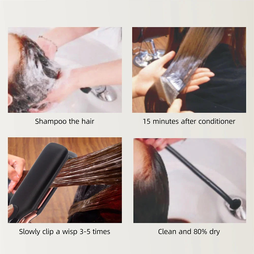 500F Hair Straightener High Temperature Flat Irons Wide Plate Plasma