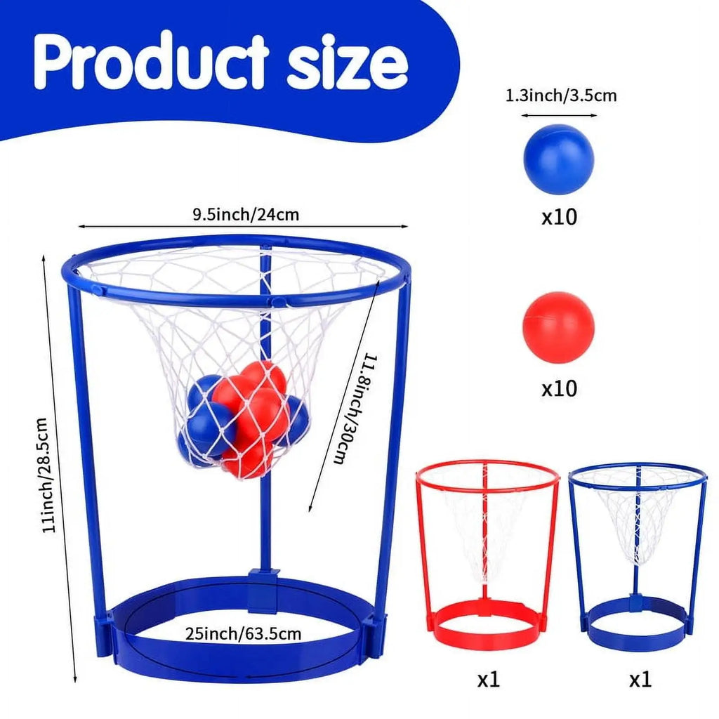 2 Pack Head Hoop Basketball Party Game for Kids Adults Adjustable