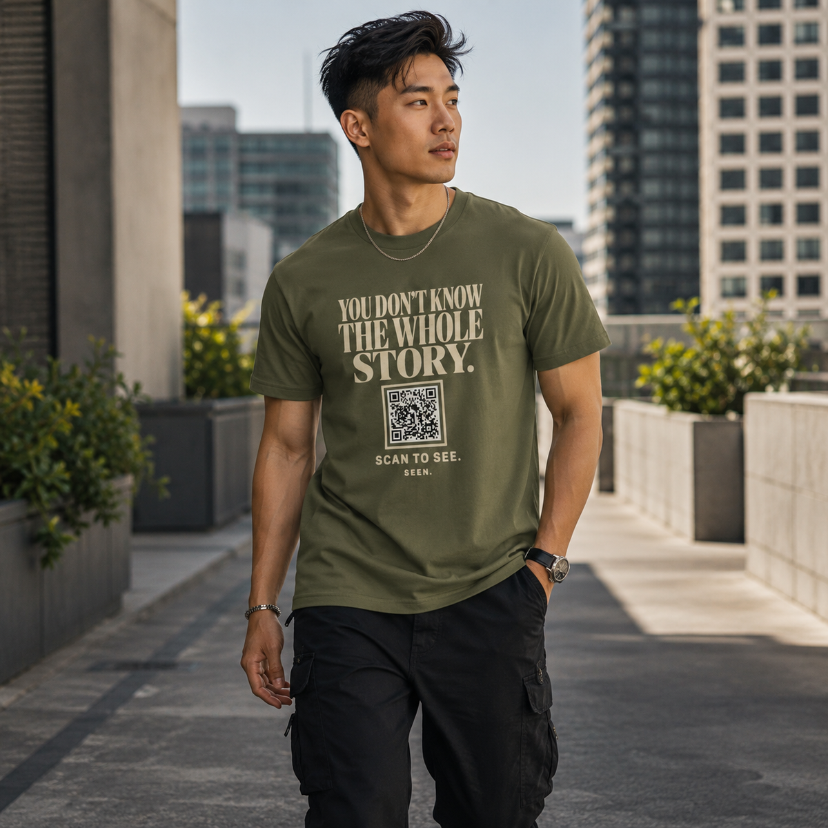 SEEN. QR Tee — You Don't Know The Whole Story