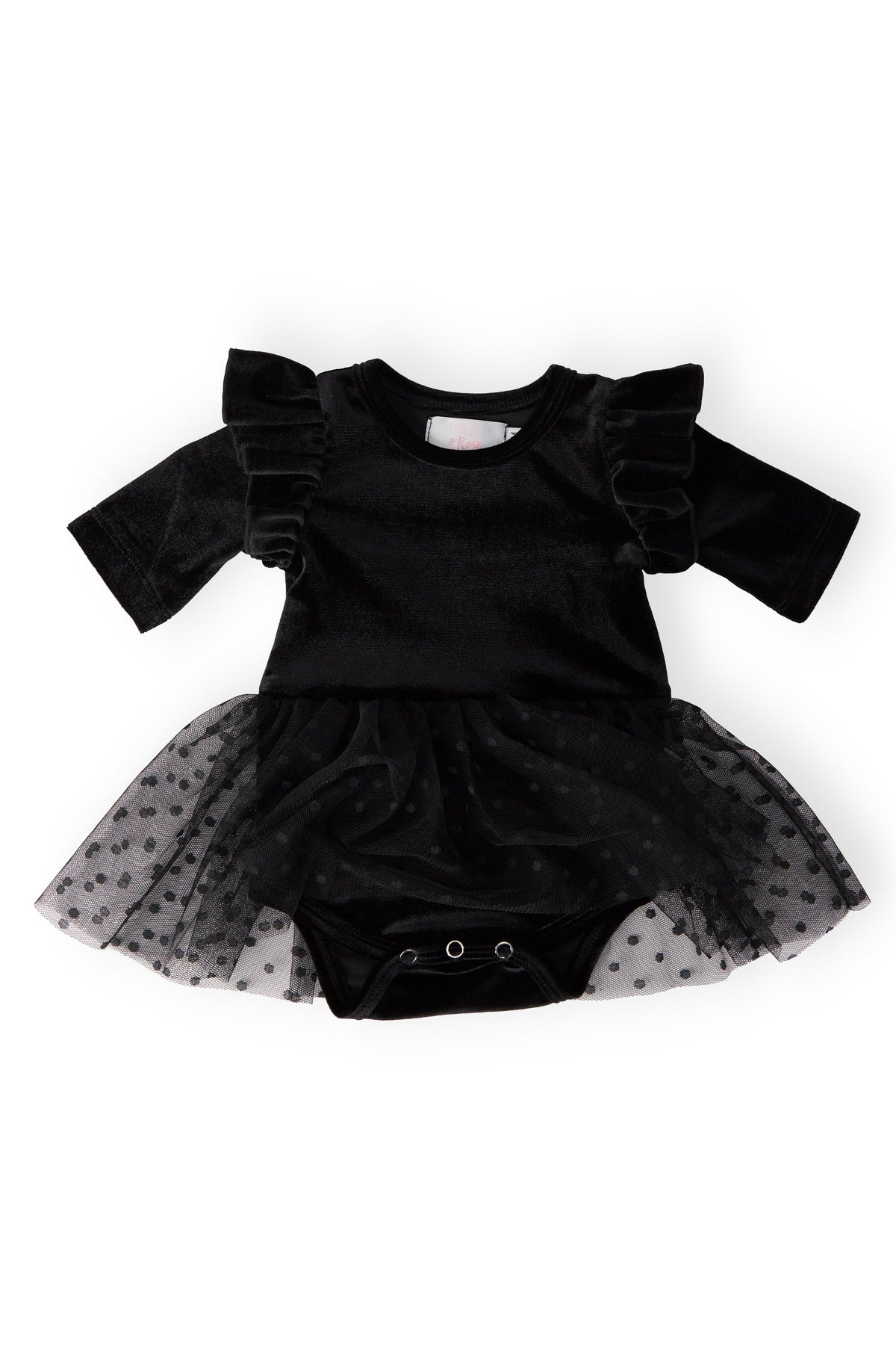 Black Velvet Tutu Bodysuit