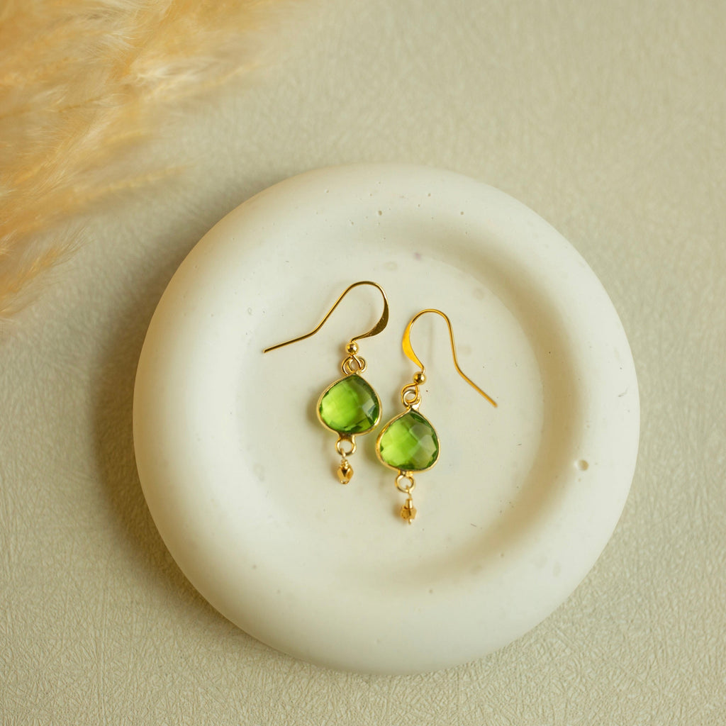 Peridot Ballet Drop Earrings