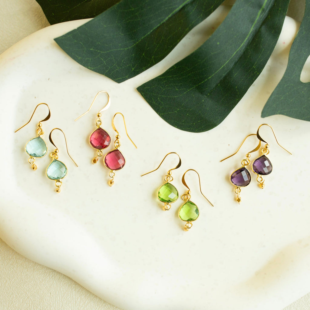 Pink Tourmaline Ballet Drop Earrings