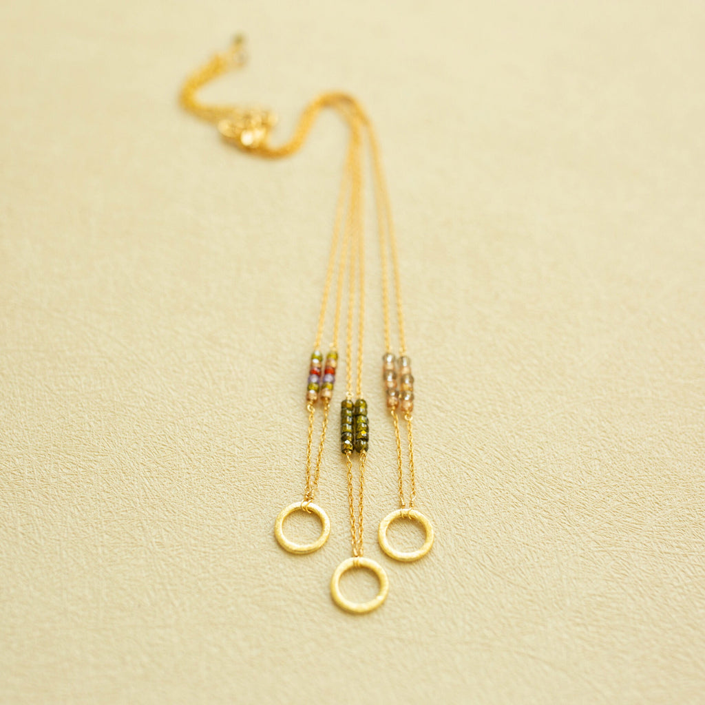 Champagne Quartz Solara Necklace