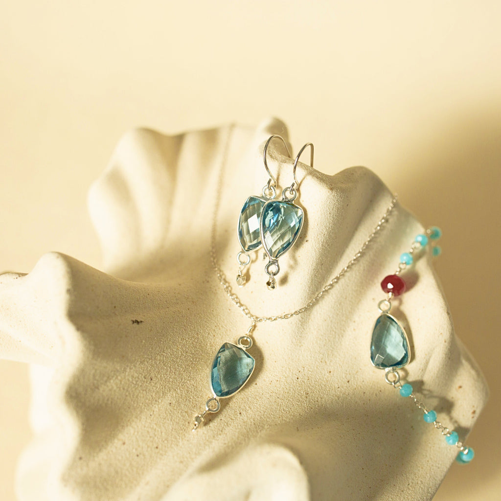 London Blue Silver Isla Necklace