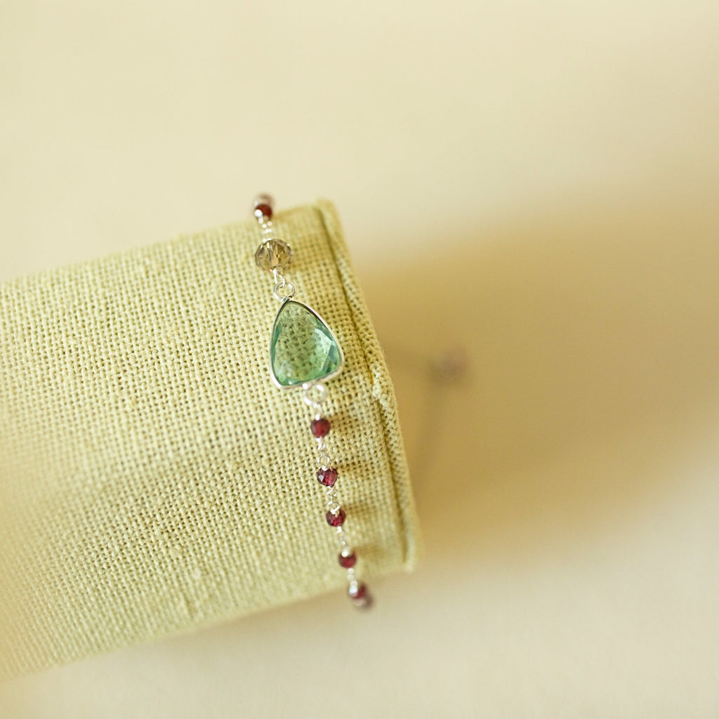 Green Amethyst Gold Isla Bracelet