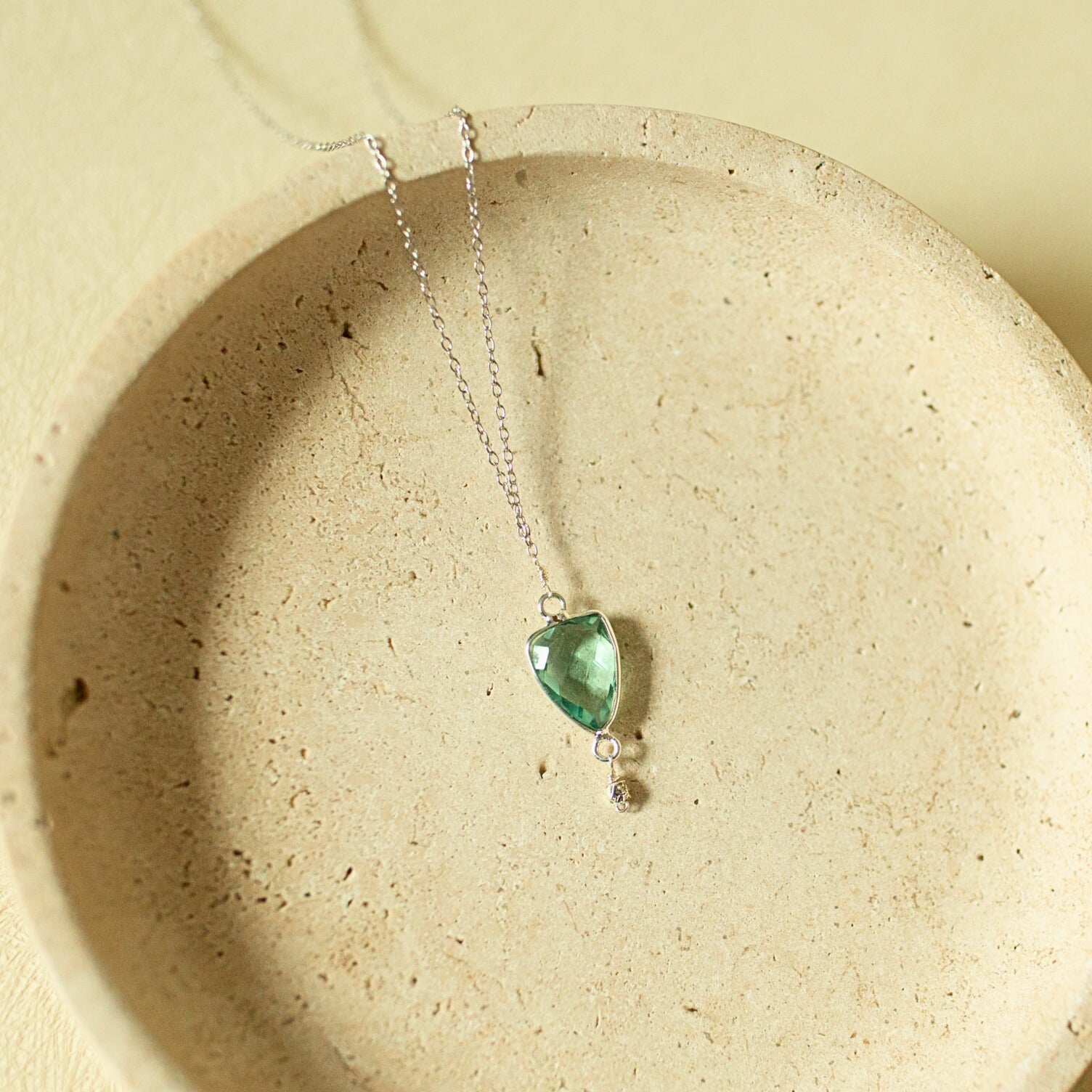 Green Amethyst Silver Isla Collection
