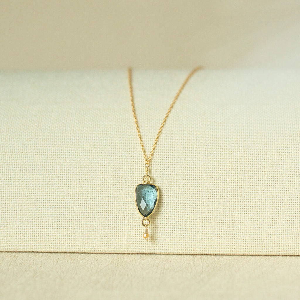 London Blue Gold Isla Necklace