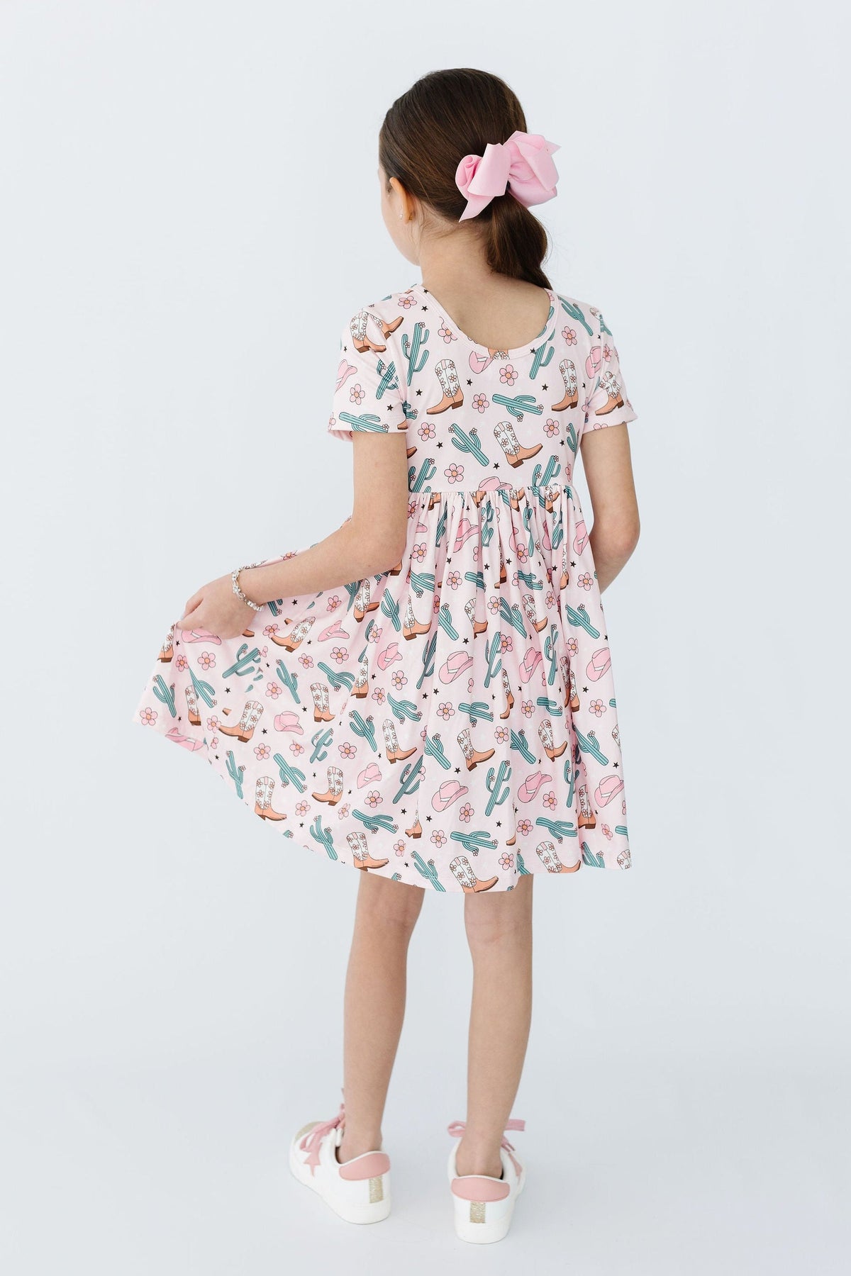 Cactus Cowgirl S/S Pocket Twirl Dress