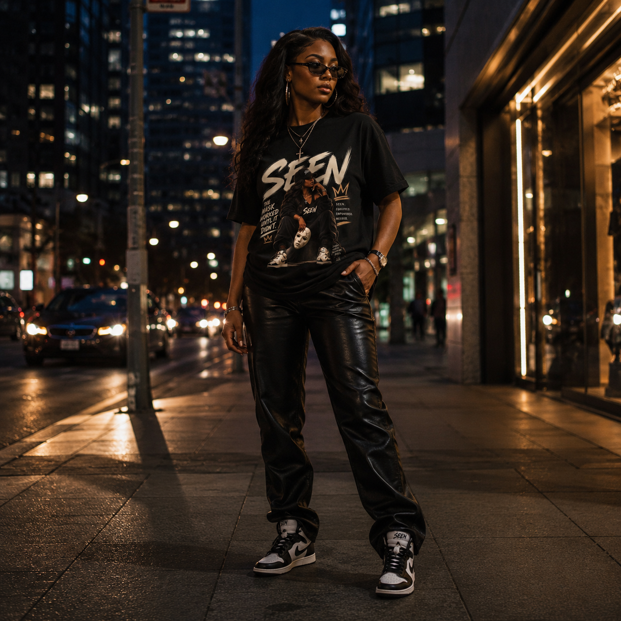 SEEN. Her. Streetwear Tee — She Was Never Invisible