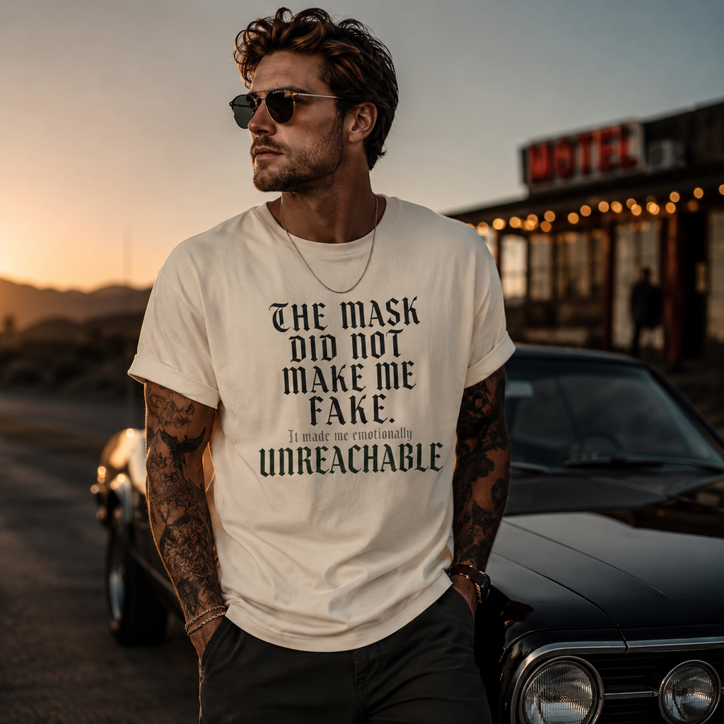 The Mask Did Not Make Me Fake — Oversized Boxy Tee