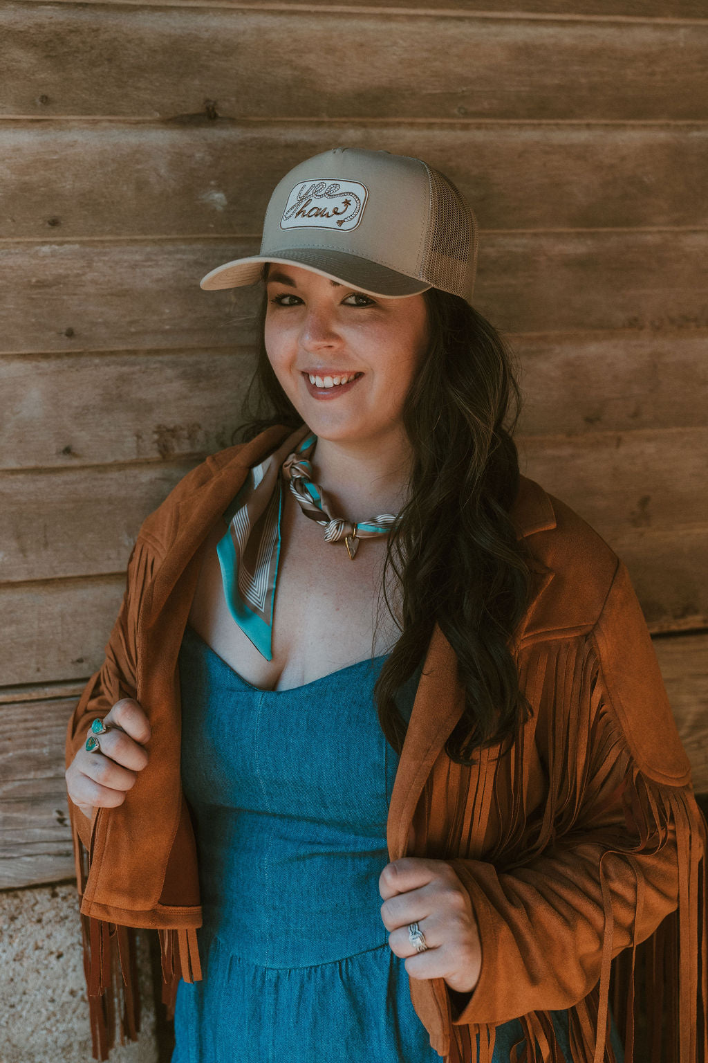 YeeHaw Embroidered Patch on Structured Cap